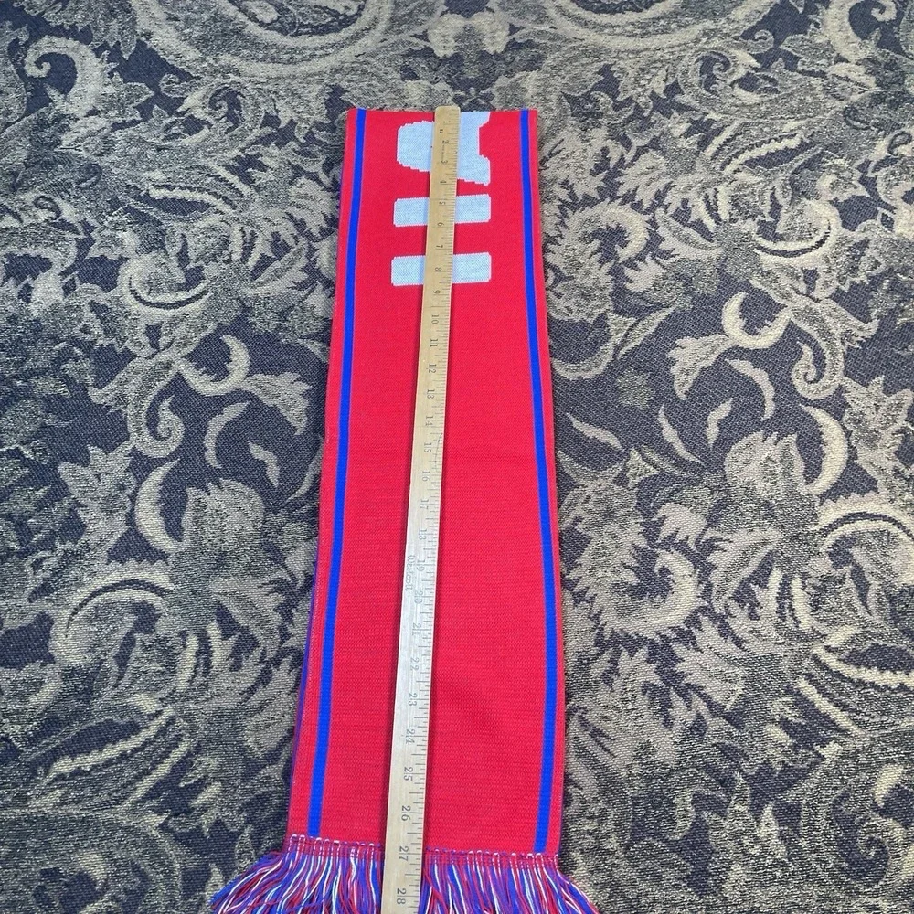 Haiti Soccer Football Scarf Licensed New Red Blue Double Sided New